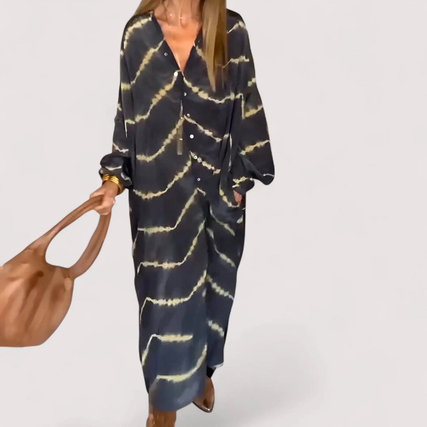 Maren™ | Gestreiftes Maxikleid