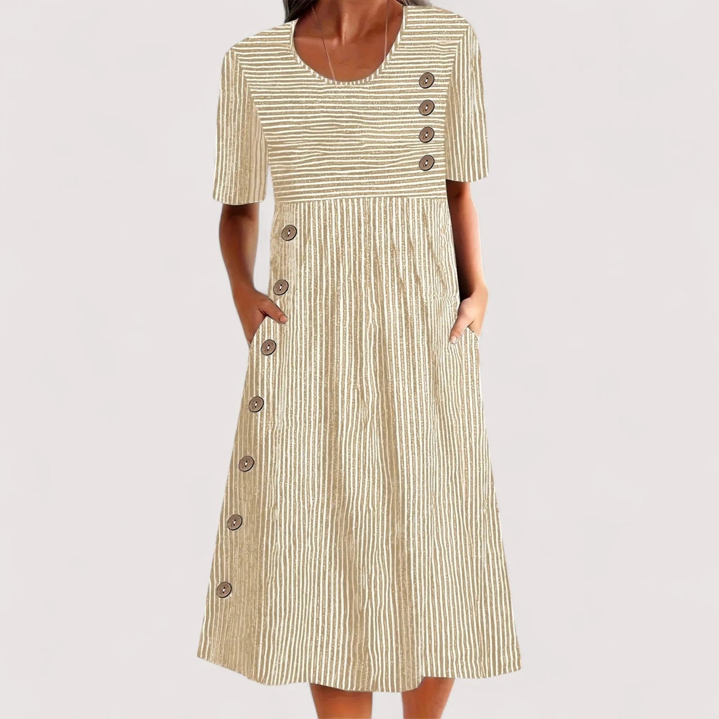 Jasmin™ | Gestreiftes Sommerkleid