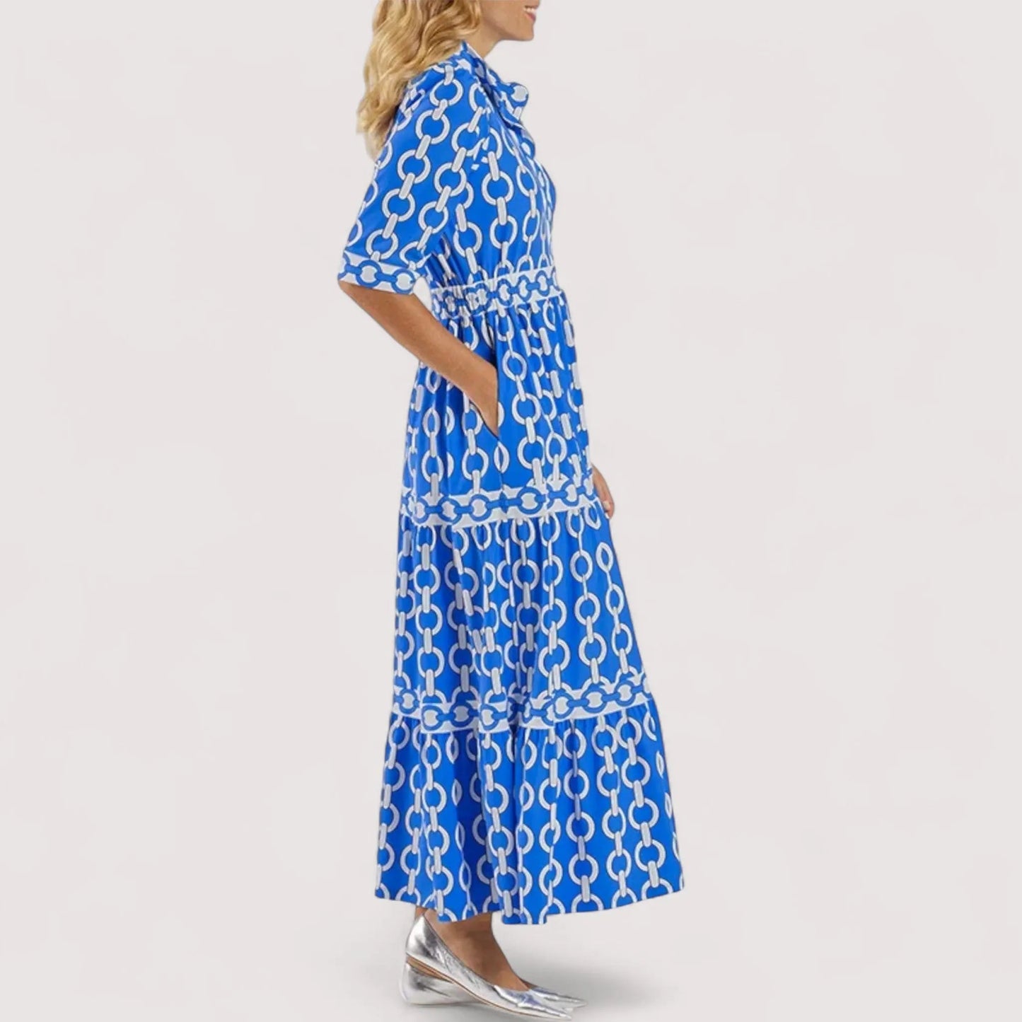 Chiara™ | Midikleid mit Kettenmuster