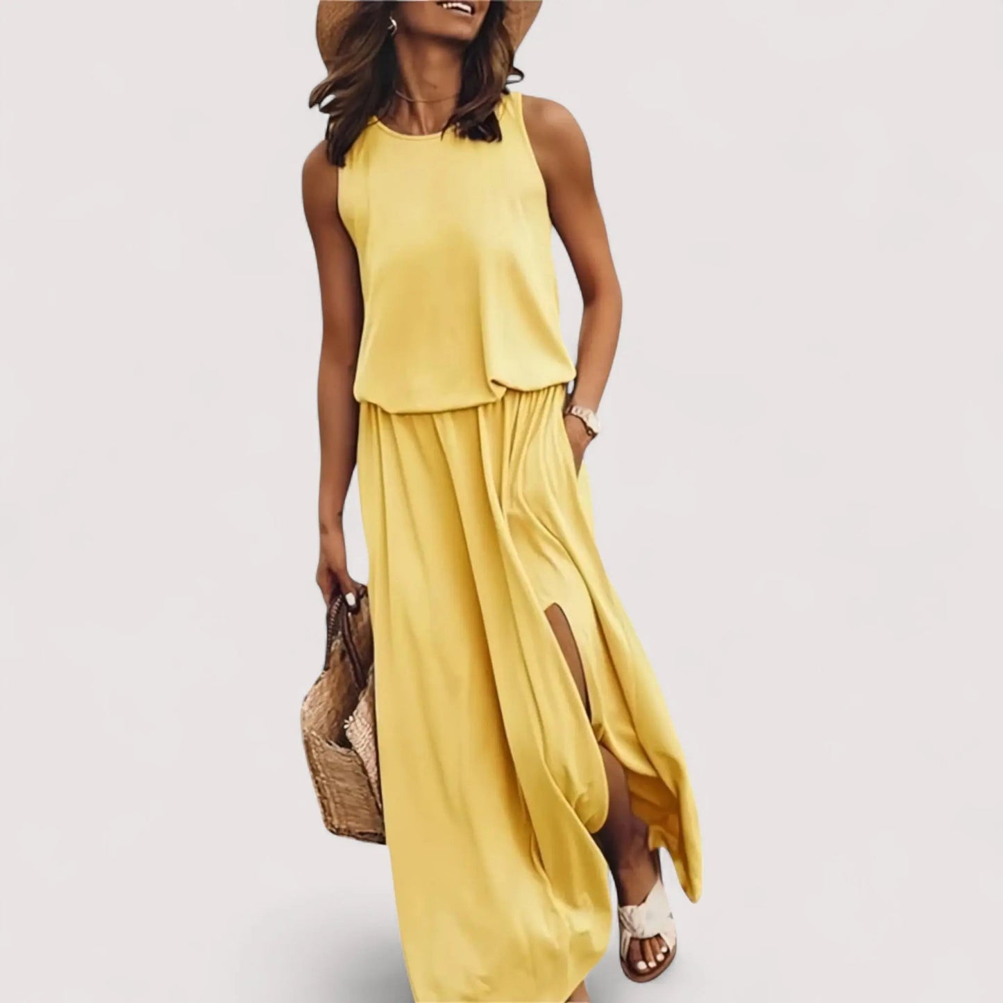 Kristin™ | Sommerkleid mit Schlitz