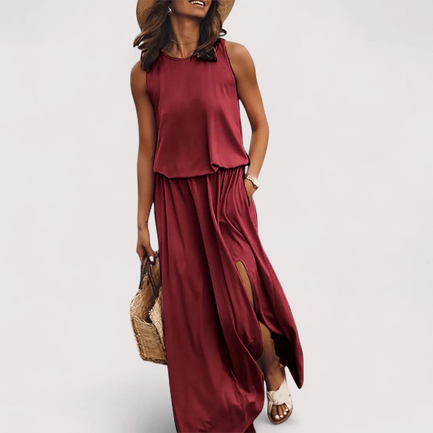 Kristin™ | Sommerkleid mit Schlitz