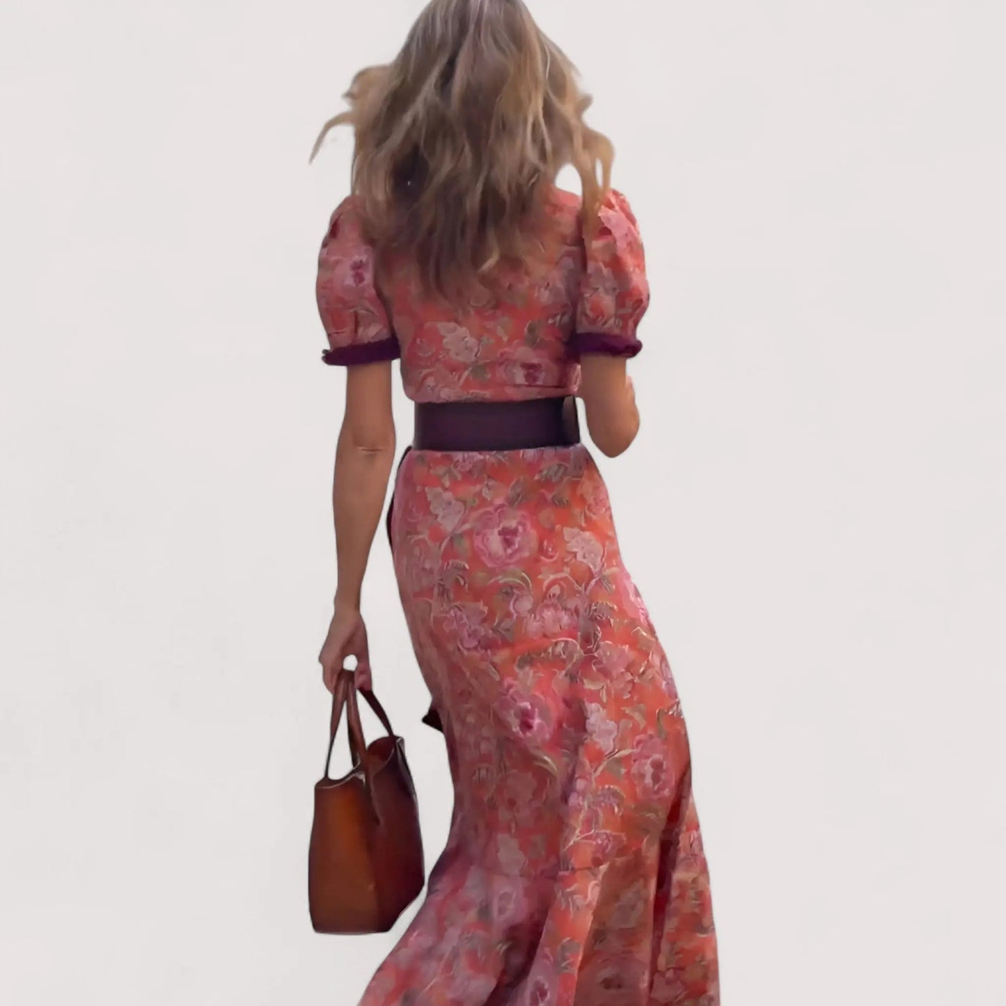 Sif™ | Elegantes Rosa Maxikleid