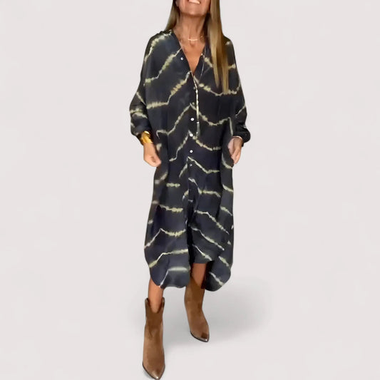 Maren™ | Gestreiftes Maxikleid