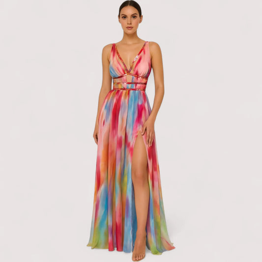 Anina™ | Gemaltes Maxikleid