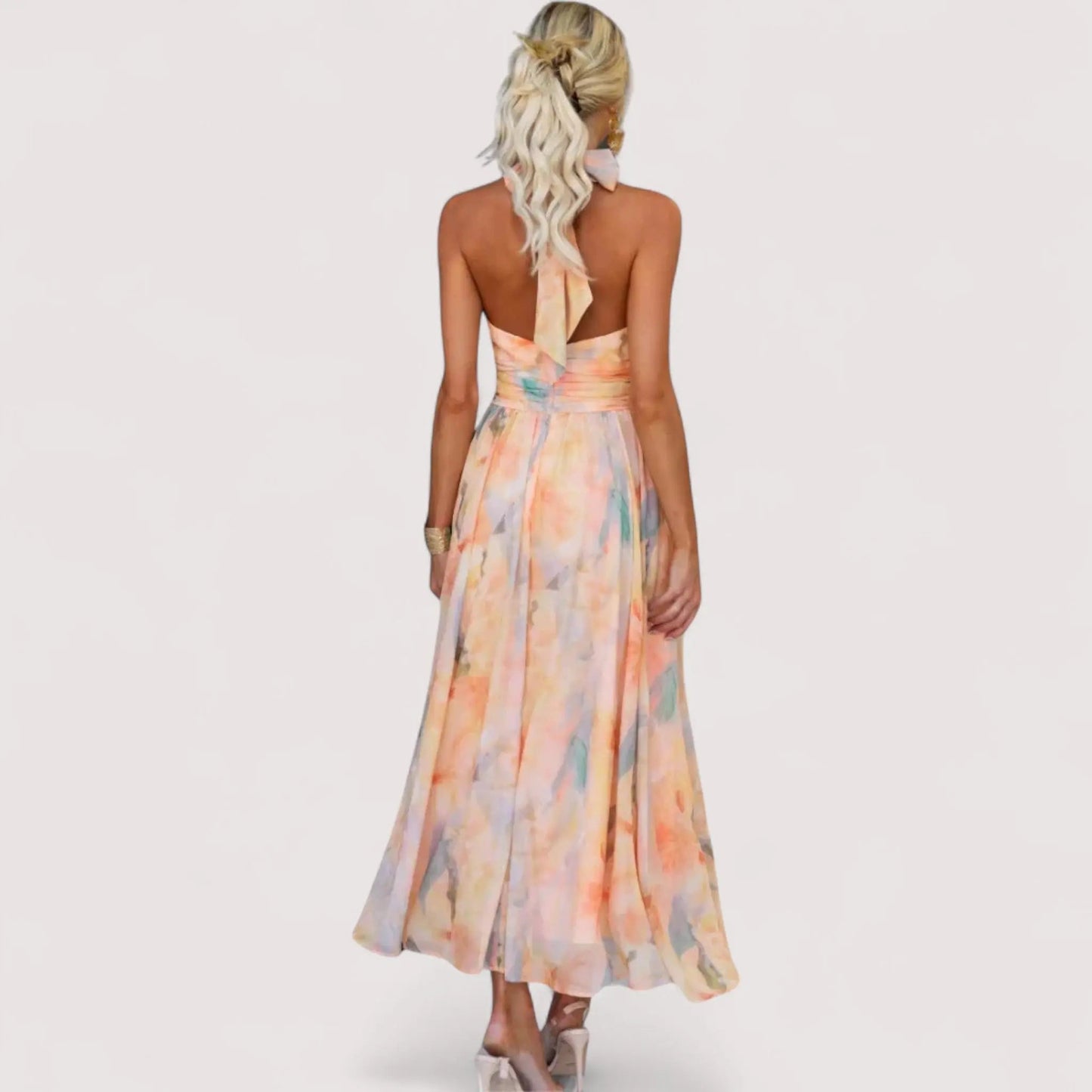 Gitte™ | Neckholder-Maxikleid