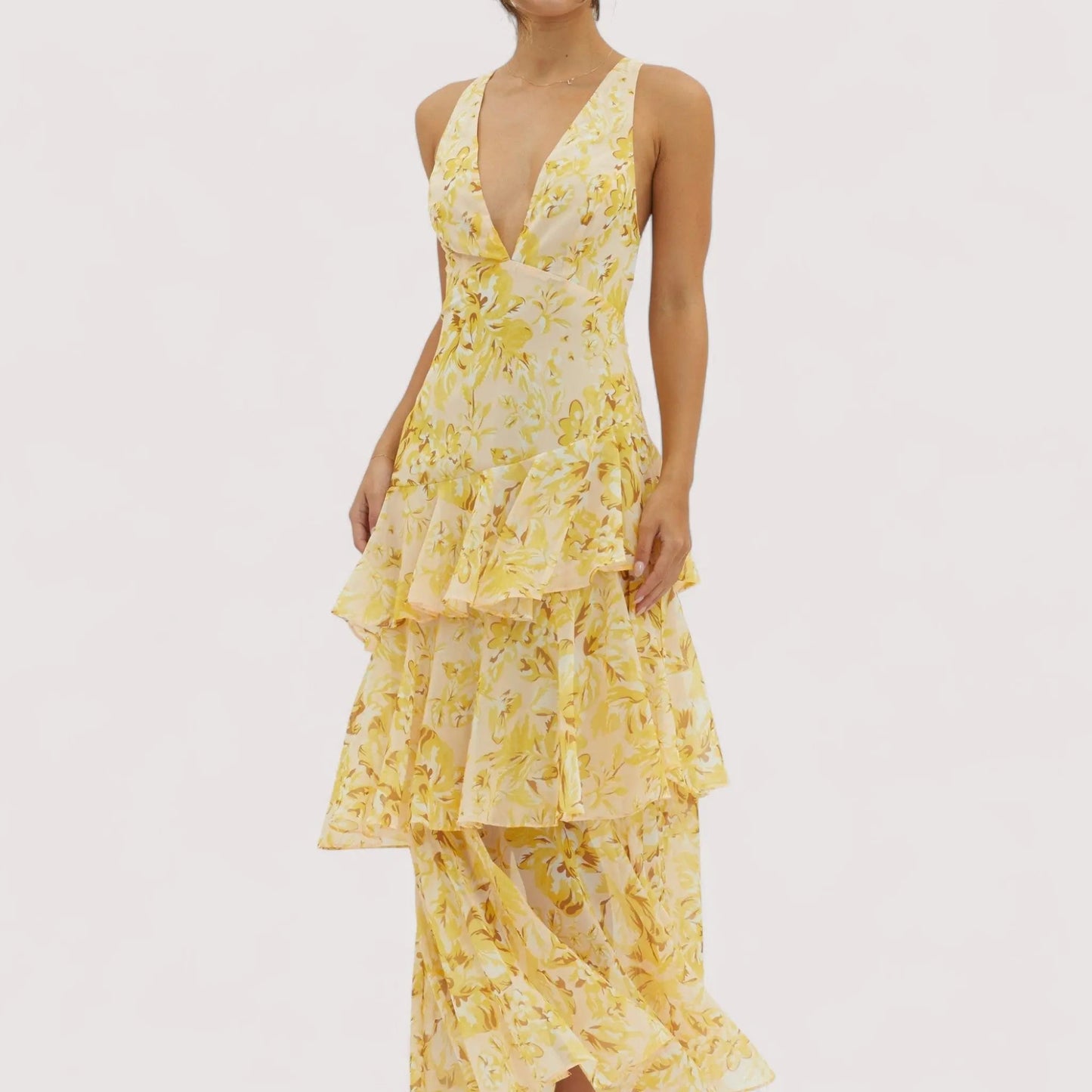 Graziella™ | Midi-Kleid mit Blumenmuster