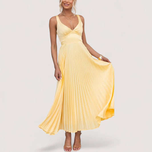 Sarina™ | Gelbes Maxikleid