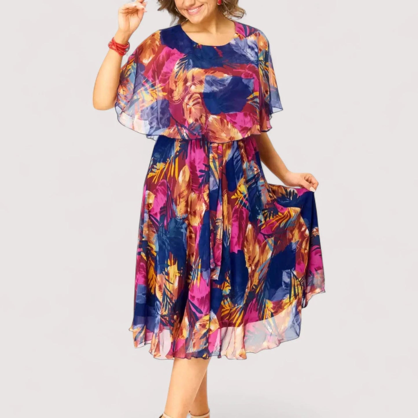Ayla™ | Bequemes Chiffonkleid
