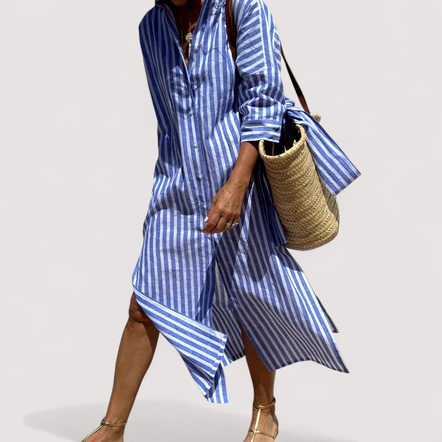 Greta™ | Zeitloses Streifenkleid