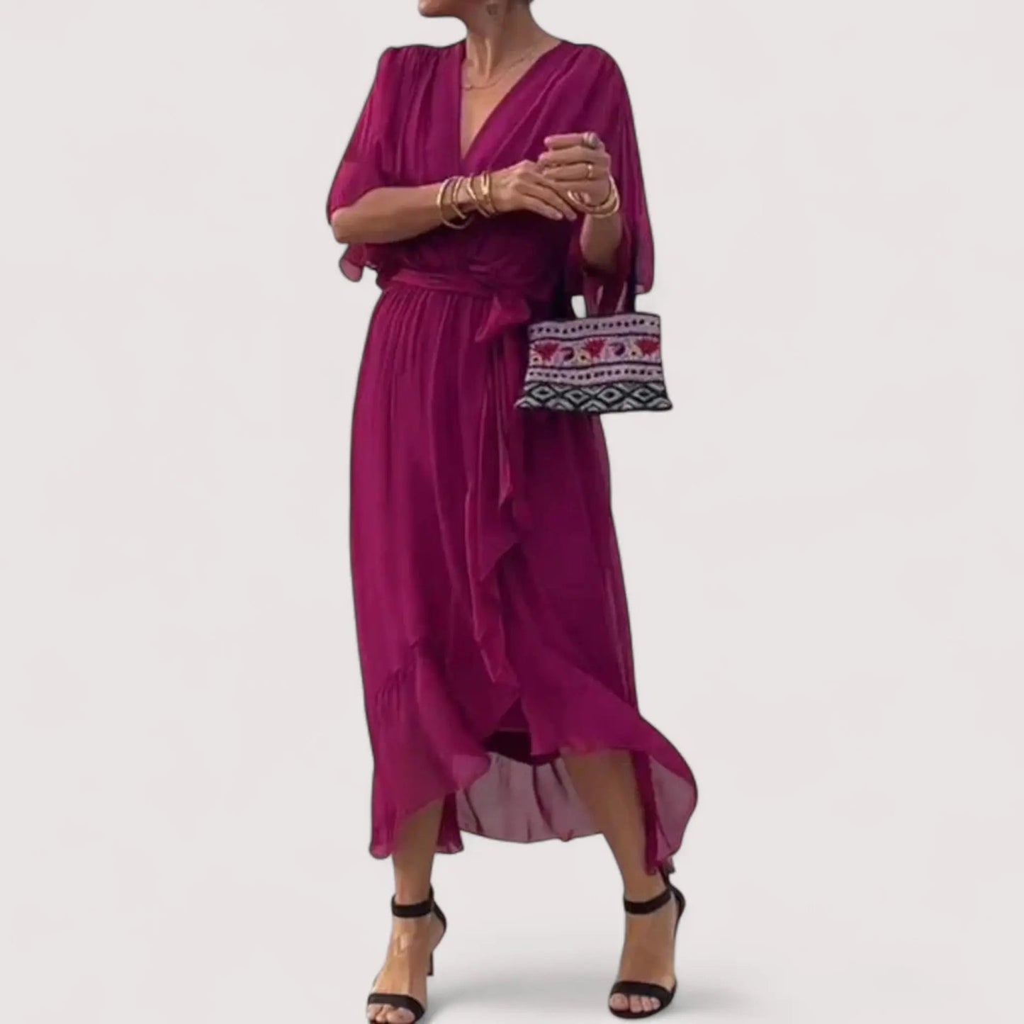 Ylva™ | Kleid aus Seidenmusselin
