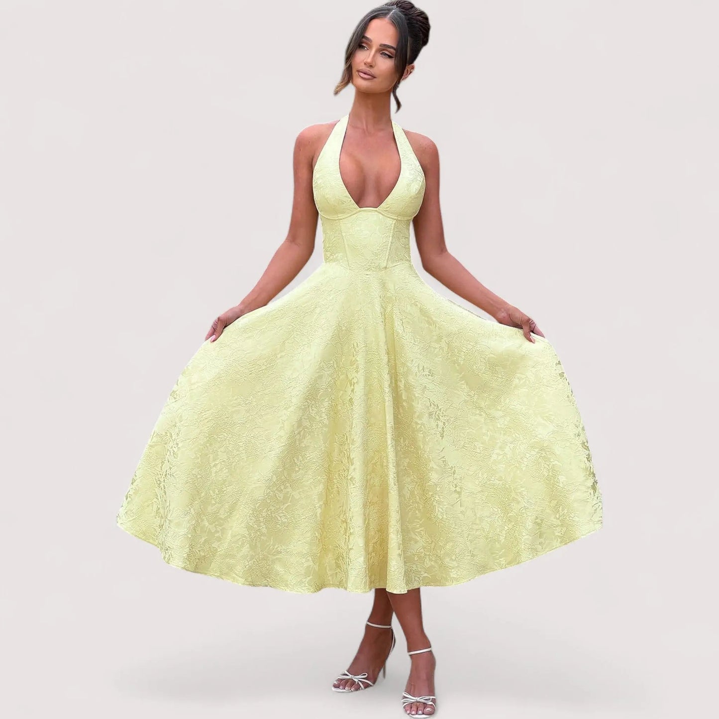 Amalie™ | Midikleid mit Neckholder