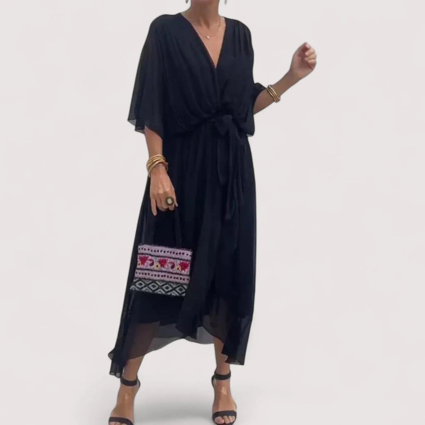 Ylva™ | Kleid aus Seidenmusselin