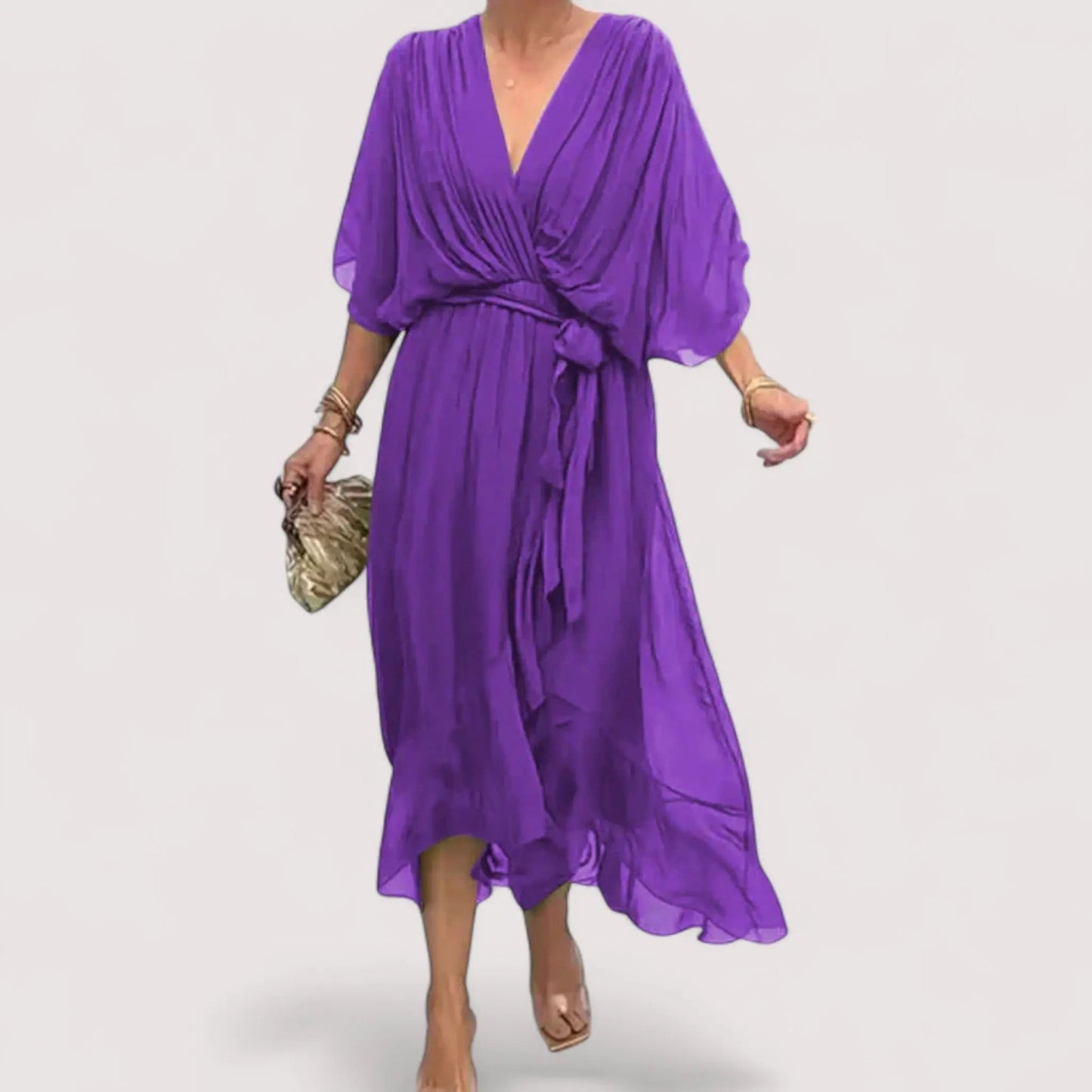Ylva™ | Kleid aus Seidenmusselin