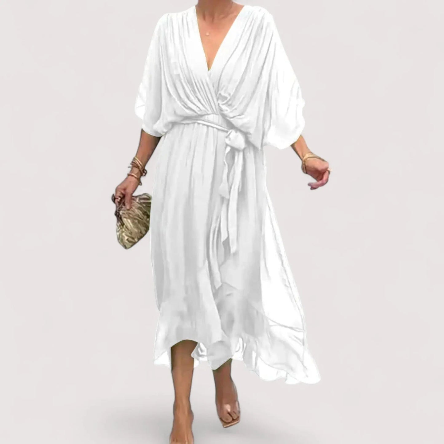 Ylva™ | Kleid aus Seidenmusselin