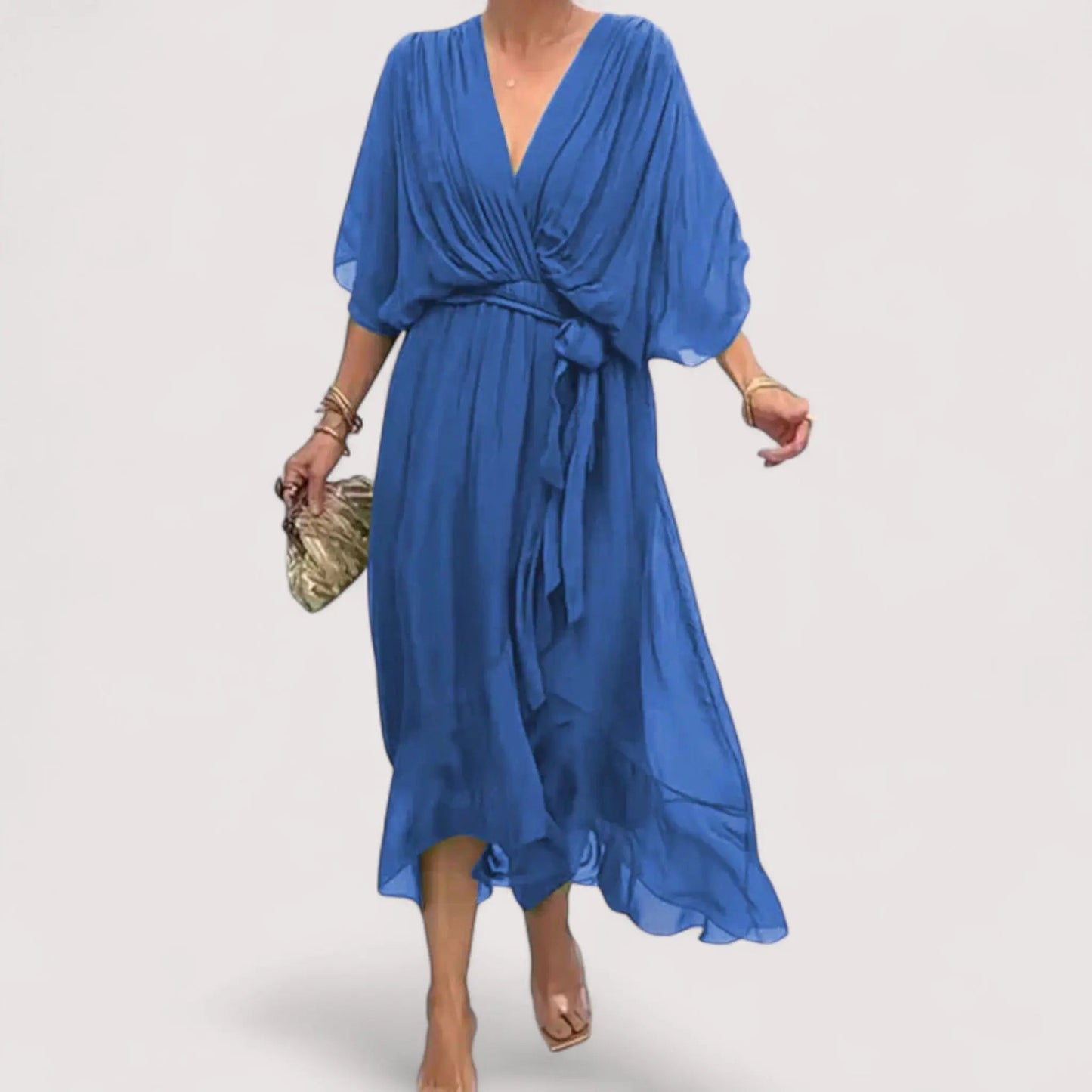 Ylva™ | Kleid aus Seidenmusselin