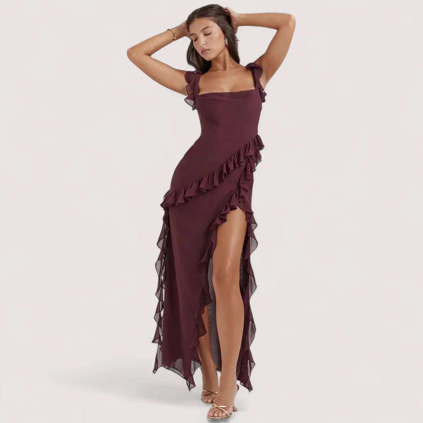 Chloe™ | Maxikleid mit Schlitz