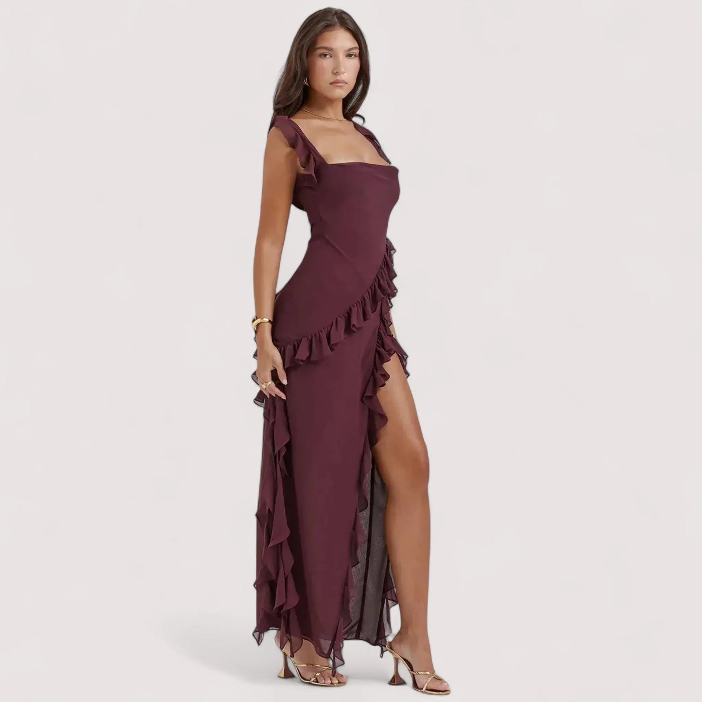 Chloe™ | Maxikleid mit Schlitz