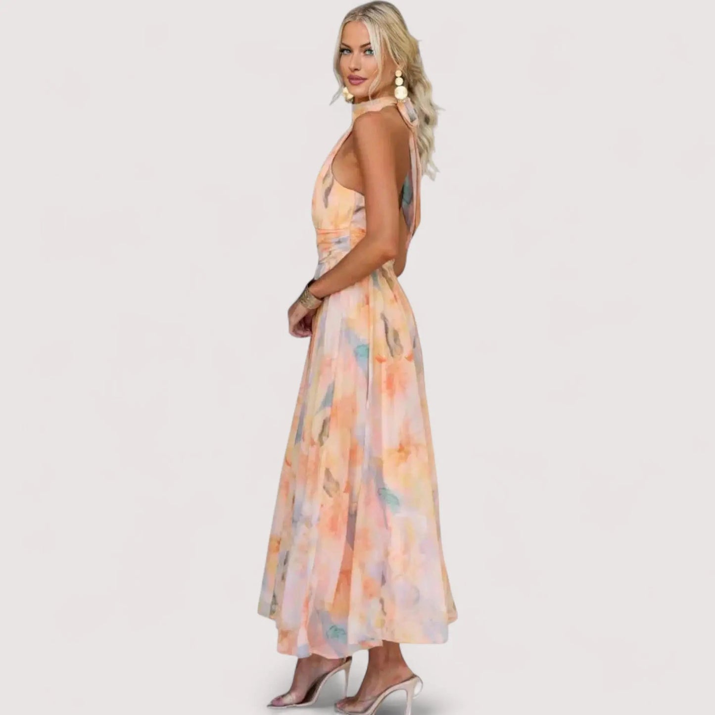 Gitte™ | Neckholder-Maxikleid