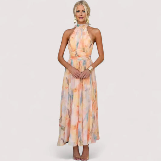 Gitte™ | Neckholder-Maxikleid